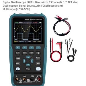 Handheld Digital Oscilloscope with Accessories